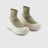 Moncler Baskets Montantes Trailgrip Knit Vert Moyen | Baskets