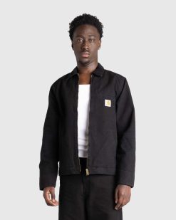 Carhartt WIP Veste Detroit Noir/Toile Vieillie | Vetements D'Exterieur