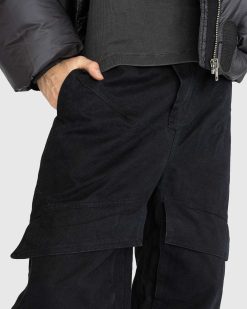 Entire Studios Cargo Rigide Noir | Pantalon