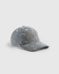 Marine Serre Casquette Baseball Denim Regenere Gris | Chapeaux