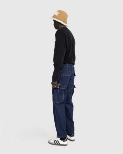 Human Made Pantalon Cargo En Jean Indigo | Pantalon