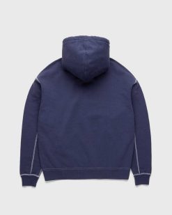 Highsnobiety Sweat A Capuche Teint En Piece Bleu Marine | Sueurs