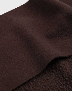 Acne Studios Echarpe A Franges En Laine Marron Chocolat | Accessoires D'Hiver