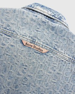 Acne Studios Chemise En Jean Monogram Bleu/Beige | Chemises