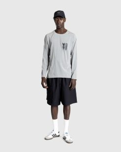 Y-3 Running Manches Longues Gris | T-Shirts