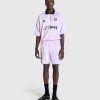 Martine Rose Short De Football Moitie Et Moitie Lilas | Shorts