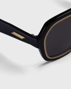 Bottega Veneta Lunettes De Soleil Aviateur A Jante Noire | Des Lunettes De Soleil