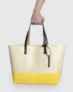 Marni Sac Cabas Tribeca Bicolore Jaune | Sacs