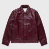 Highsnobiety Veste En Cuir Neu York Bordeaux | Vetements D'Exterieur