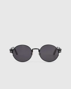 Jean Paul Gaultier 56-6106 Lunettes De Soleil Double Resort Noir | Des Lunettes De Soleil