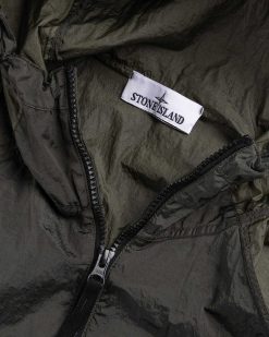 Stone Island Veste A Capuche En Metal Et Nylon Musk | Vetements D'Exterieur