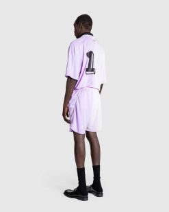 Martine Rose Short De Football Moitie Et Moitie Lilas | Shorts