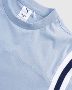 Puma T-Shirt A Manches Jet Bleu Delave | T-Shirts