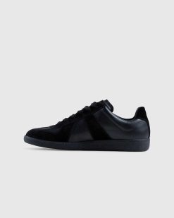 Maison Margiela Baskets Replique En Cuir Noir | Baskets