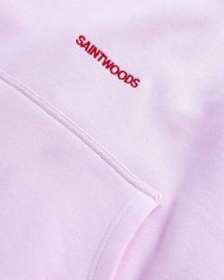 Saintwoods Sweat A Capuche Sw Logo Rose | Sueurs