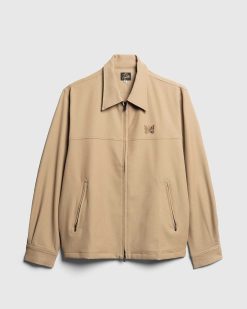 Needles Veste De Sport En Serge Cavalry Beige | Vetements D'Exterieur