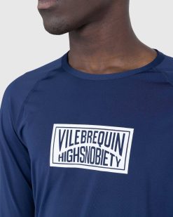 Vilebrequin Rashguard A Manches Longues Avec Logo Bleu Marine | T-Shirts