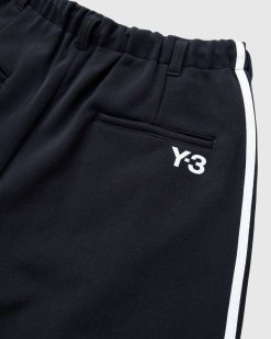 Y-3 Pantalon De Survetement 3 Bandes Noir/Blanc | Pantalon