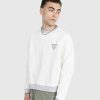 Guess USA Vintage Logo Crewneck Blanc Albatre | Sueurs