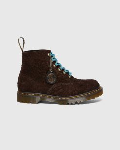 Dr. Martens 101 Botte Daim Marron Fonce | Bottes