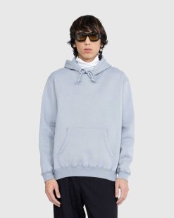 Auralee Sweat A Capuche Doux Et Lisse Bleu/Gris | Sueurs