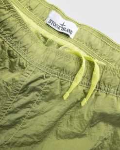 Stone Island Short De Bain Nylon Metal Citron | Shorts