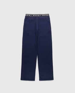 Marni Pantalon Ceinture Elastique Bleu Kyanite | Pantalon