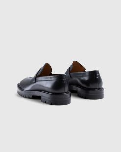 Maison Margiela Mocassin Tabi En Cuir Noir | Chaussures