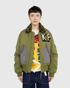 Kenzo Blouson Bomber Vert | Vetements D'Exterieur