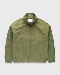 NTS Veste De Survetement En Nylon Brosse Vert | Vetements D'Exterieur