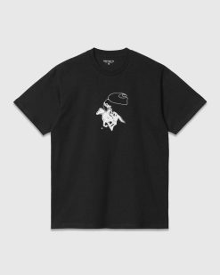 Carhartt WIP T-Shirt Lasso Noir/Blanc | T-Shirts