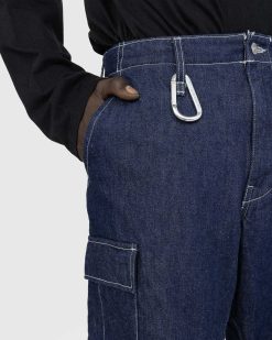 Human Made Pantalon Cargo En Jean Indigo | Pantalon