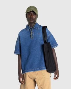 J.W. Anderson Polo En Jean Bleu Clair | Chemises