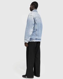 Acne Studios Veste En Jean Coupe Oversize Bleu Clair | Vetements D'Exterieur