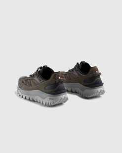 Moncler Baskets Basses Trailgrip Gtx Kaki/Gris | Baskets De Randonnee