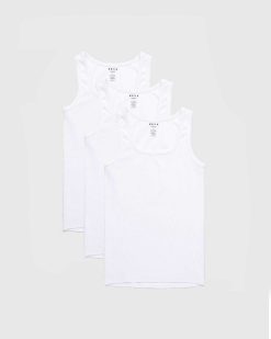 Highsnobiety HS05 Lot De 3 Debardeurs Epais Blancs | T-Shirts