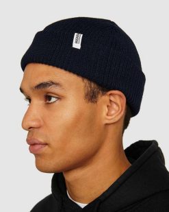 Highsnobiety Bonnet Staples Bleu Marine | Accessoires D'Hiver