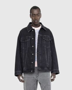 Acne Studios Veste En Jean Oversize Noir | Vetements D'Exterieur