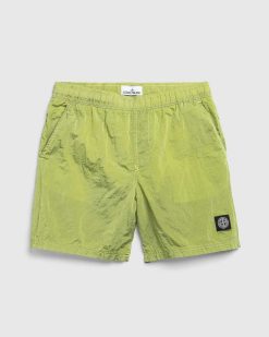 Stone Island Short De Bain Nylon Metal Citron | Shorts