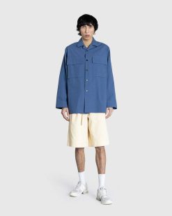 Jil Sander Chemise Poche A Rabat Bleu Francais | Chemises