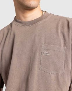 Patta T-Shirt Basique A Poche Bois Flotte | T-Shirts