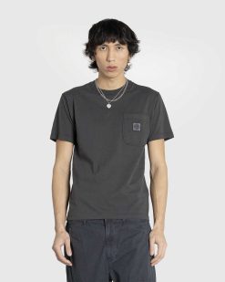 Stone Island T-Shirt A Poche Charbon | T-Shirts