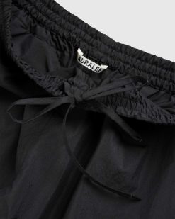 Auralee Short Weather Easy En Coton Et Nylon Lave Noir | Shorts