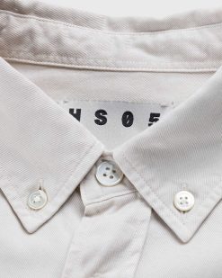 Highsnobiety HS05 Chemise A Manches Longues Peche Teinte En Vetement Gris | Chemises