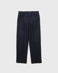 Maison Margiela Pantalon Serge De Laine Marine | Pantalon