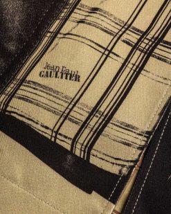 Jean Paul Gaultier Trench Trompe L'Oeil Sable/Noir | Vetements D'Exterieur