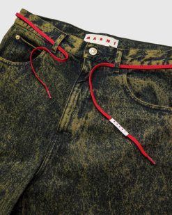 Marni Pantalon A Cordon Vert Feuille | Pantalon