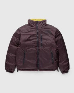 The North Face 92 Veste Nuptse Reversible Mousse Soufre/Marron Charbon | Vetements D'Exterieur