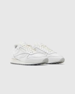 Reebok Cuir Classique Blanc/Craie/Gris Froid | Baskets