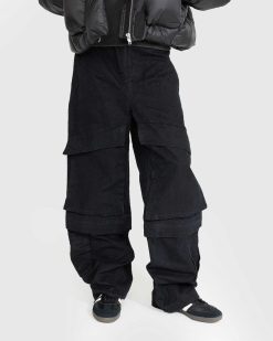 Entire Studios Cargo Rigide Noir | Pantalon